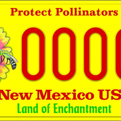 Pollinator Protectors license plate from New Mexico