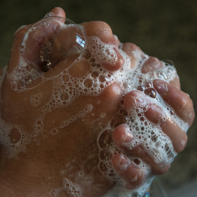 Washing hands