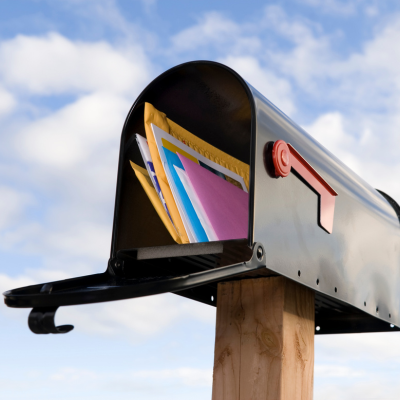 Mailbox in sunshine