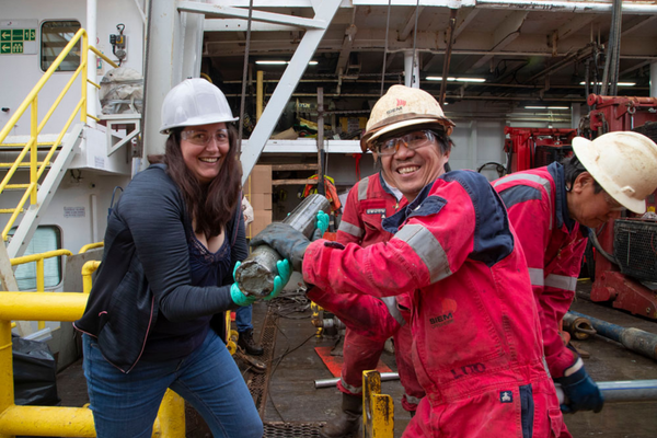 Bottom of the SEa 4 Bringing UP Core Sample