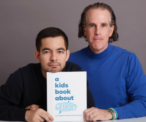 David and Justin Flood, authors of A Kids Book About Autism