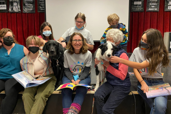 Read To The Dogs Visit TCH Gaylord Nelson, founder of Earth Day