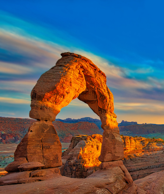 Camping with Kids - Arches National Park A beautiful photo of a sandstone arch at Arches National Park