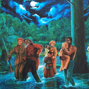 Underground Railroad, Harriet Tubman art depicted by Kolongi Brathwaite