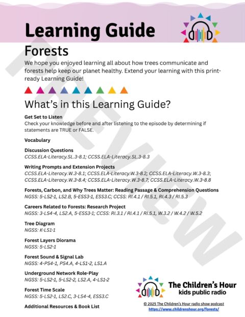 Forests Learning Guide PDF - The Children's Hour